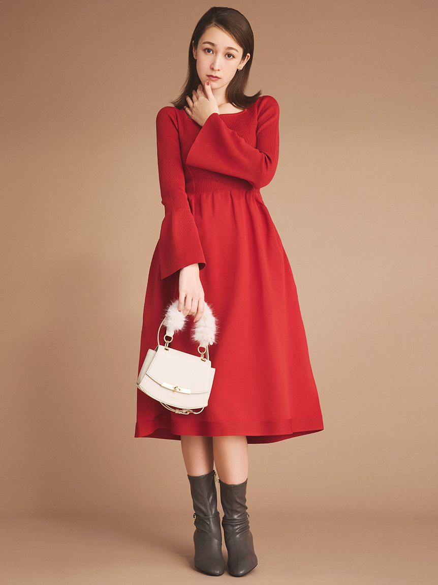 HANAE MORI×CELFORDコラボ】フェイクファーハンドルカバーハンドバッグ