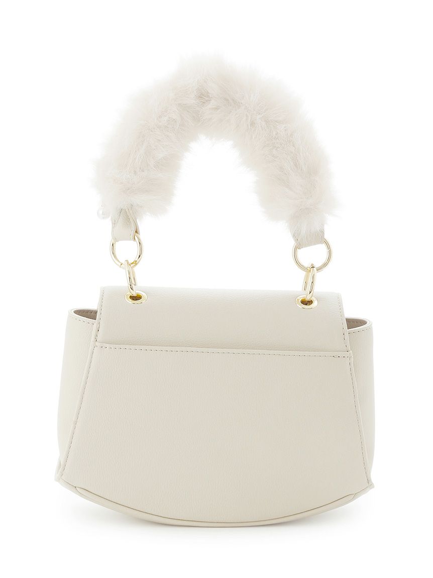 HANAE MORI×CELFORDコラボ】フェイクファーハンドルカバーハンドバッグ