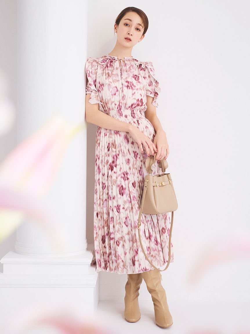 ベルトデザインフリルワンハンドルバッグ(ハンドバッグ)｜BAGS（バッグ