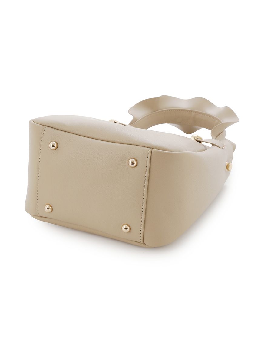 CELFORD ベルトデザインフリルワンハンドルバッグ ブラック ベルトデザインフリルワンハンドルバッグ(ハンドバッグ)｜BAGS