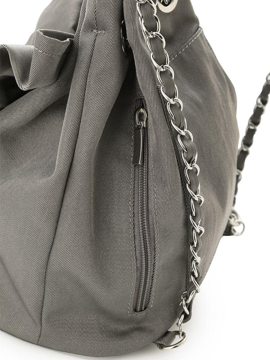 チェーンショルダーフリルサック(ハンドバッグ)｜BAGS（バッグ