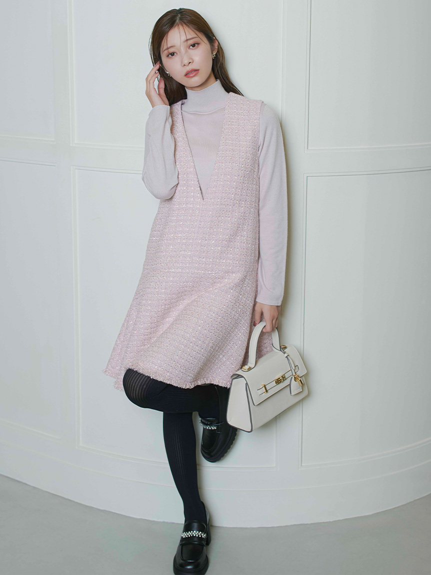 ビジューツイストバックルハンドバッグ(ハンドバッグ)｜BAGS（バッグ