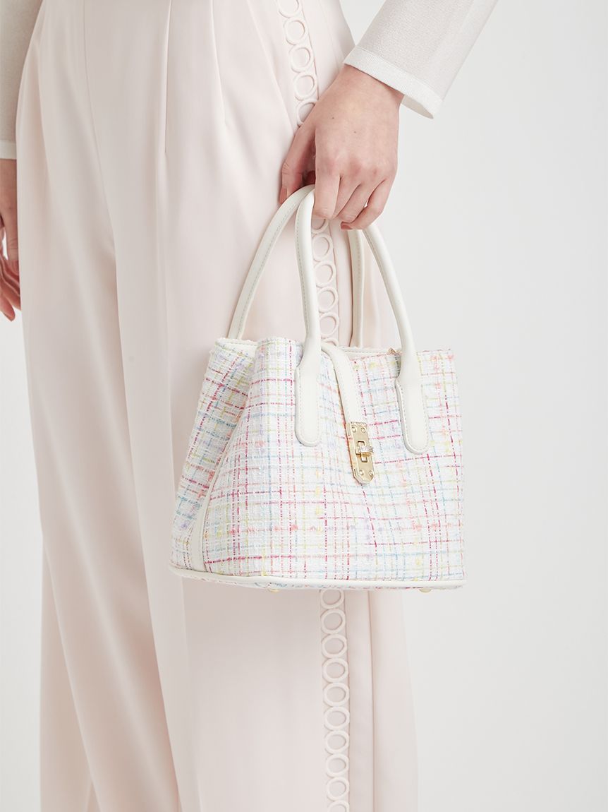 メタルポイントツイードトートバッグ(トートバッグ)｜BAGS（バッグ