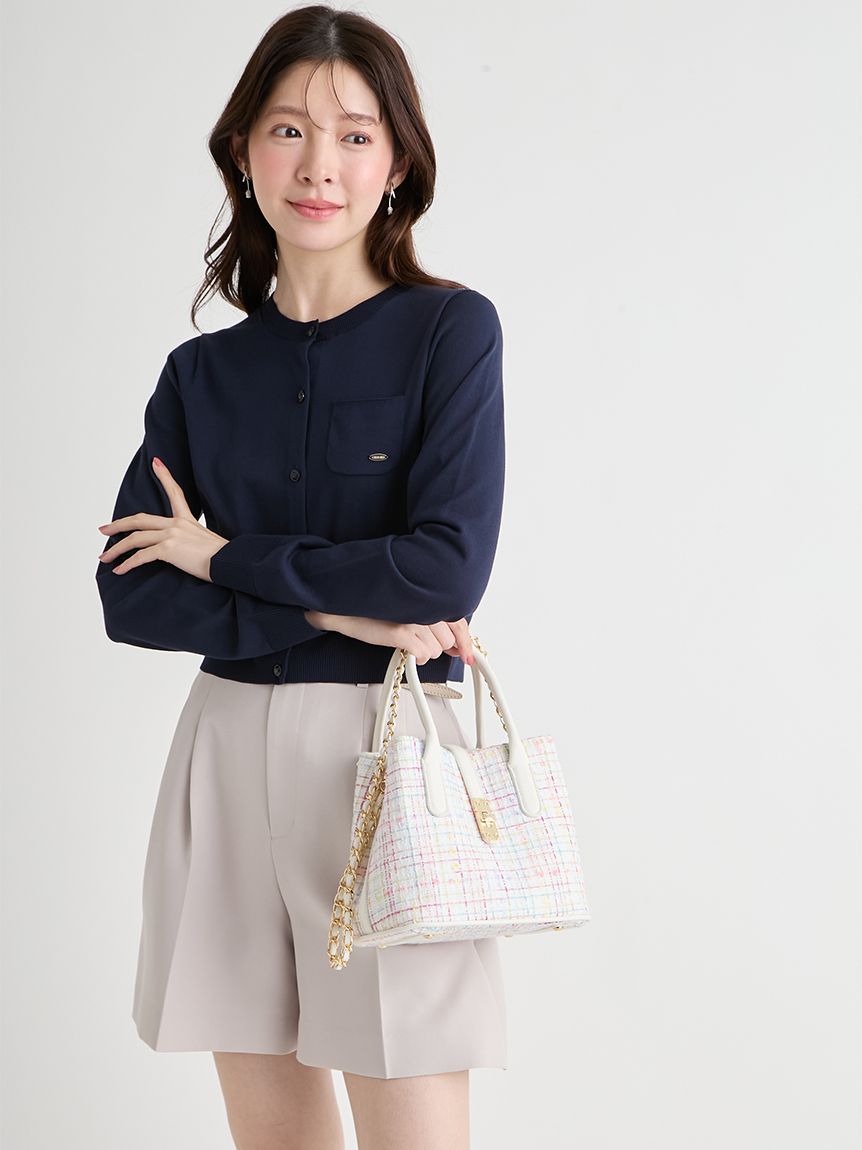 メタルポイントツイードトートバッグ(トートバッグ)｜BAGS（バッグ