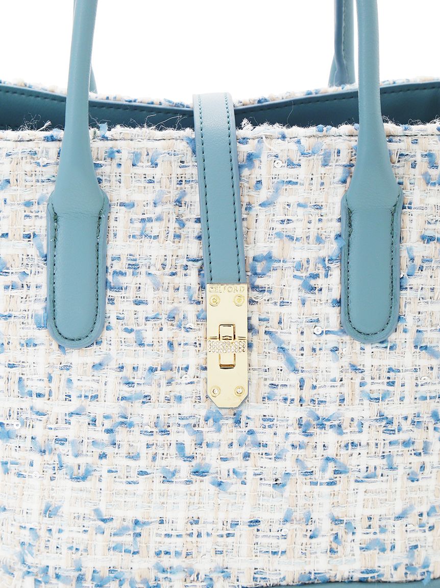 メタルポイントツイードトートバッグ(トートバッグ)｜BAGS（バッグ