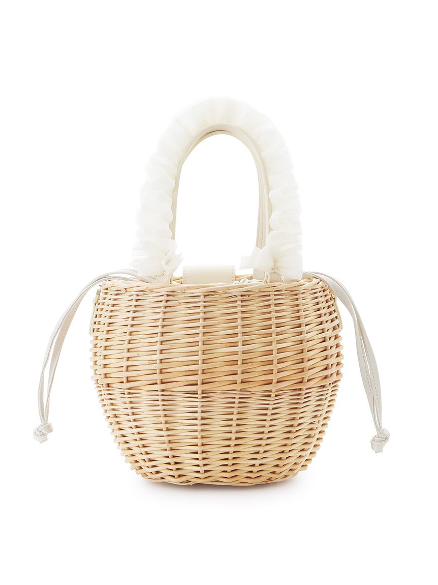フリルチュールハンドルカゴバッグ(ハンドバッグ)｜BAGS（バッグ