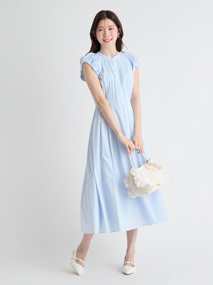 かぎ編みペーパーフリルバッグ(ハンドバッグ)｜BAGS（バッグ