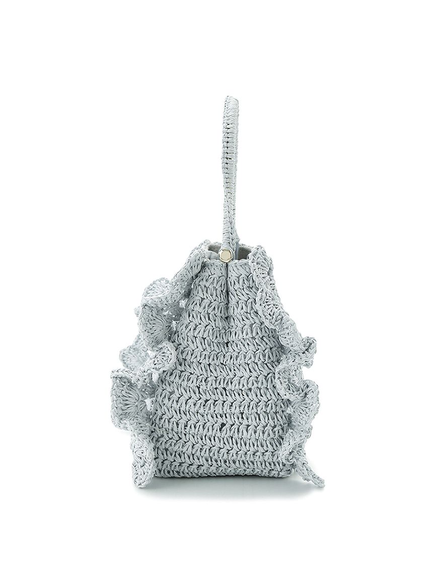 かぎ編みペーパーフリルバッグ(ハンドバッグ)｜BAGS（バッグ