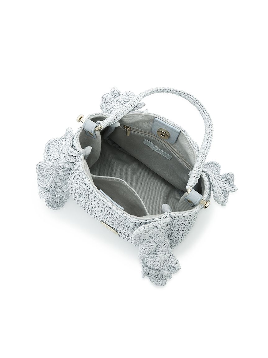 かぎ編みペーパーフリルバッグ(ハンドバッグ)｜BAGS（バッグ