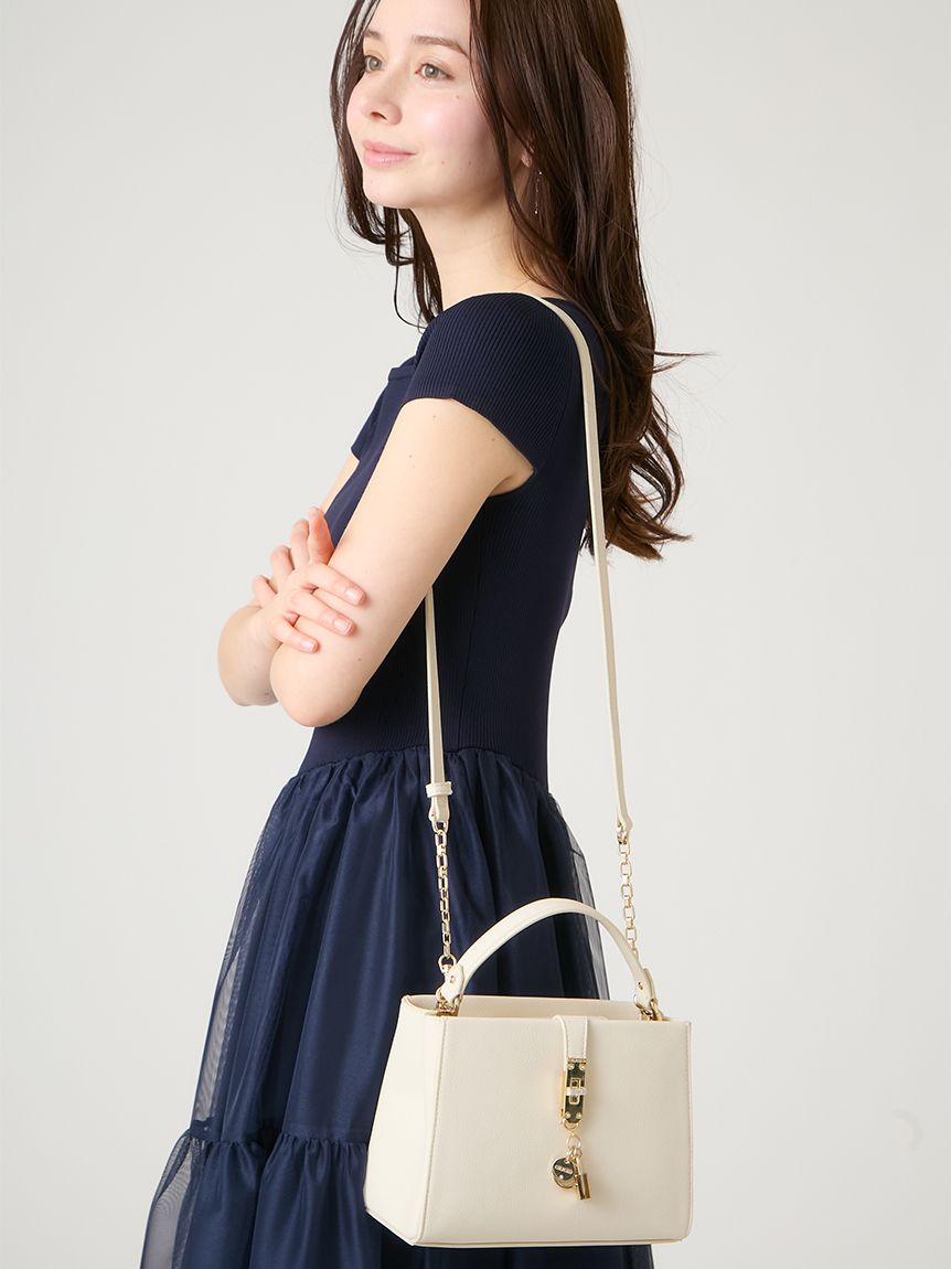 メタルチャームポイントハンドバッグ(ハンドバッグ)｜BAGS（バッグ