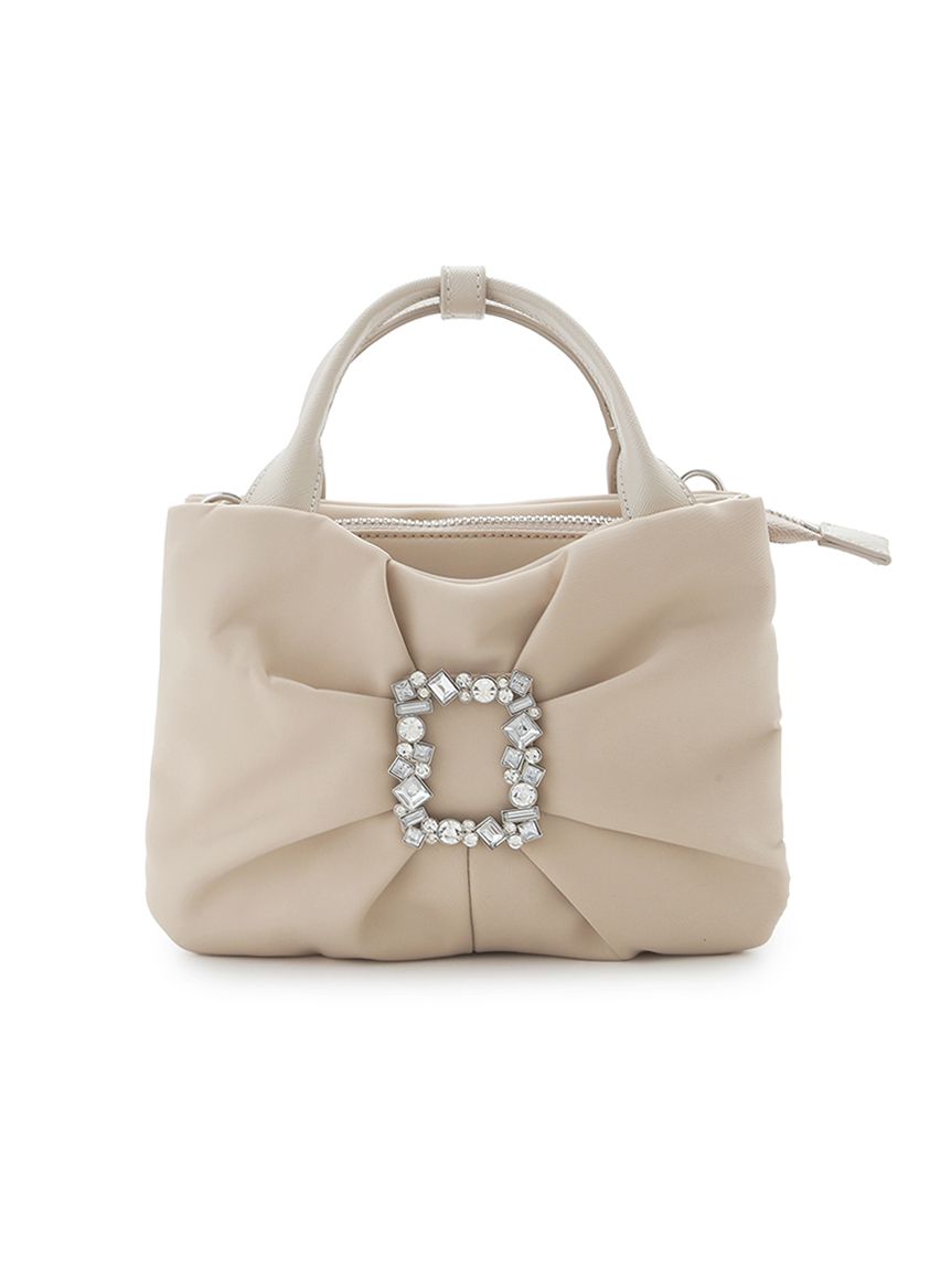 ビジュー付きリボンショルダーバッグ(ハンドバッグ)｜BAGS（バッグ