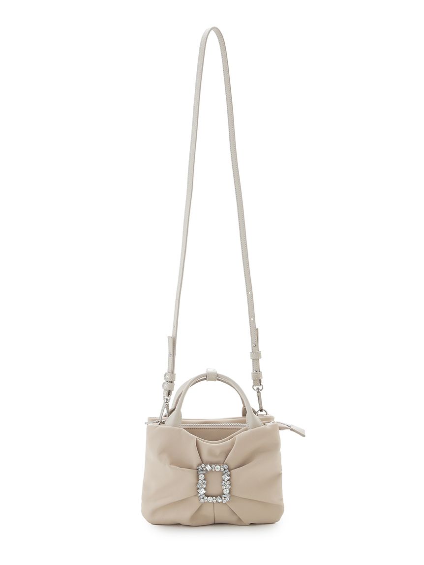 ビジュー付きリボンショルダーバッグ(ハンドバッグ)｜BAGS（バッグ