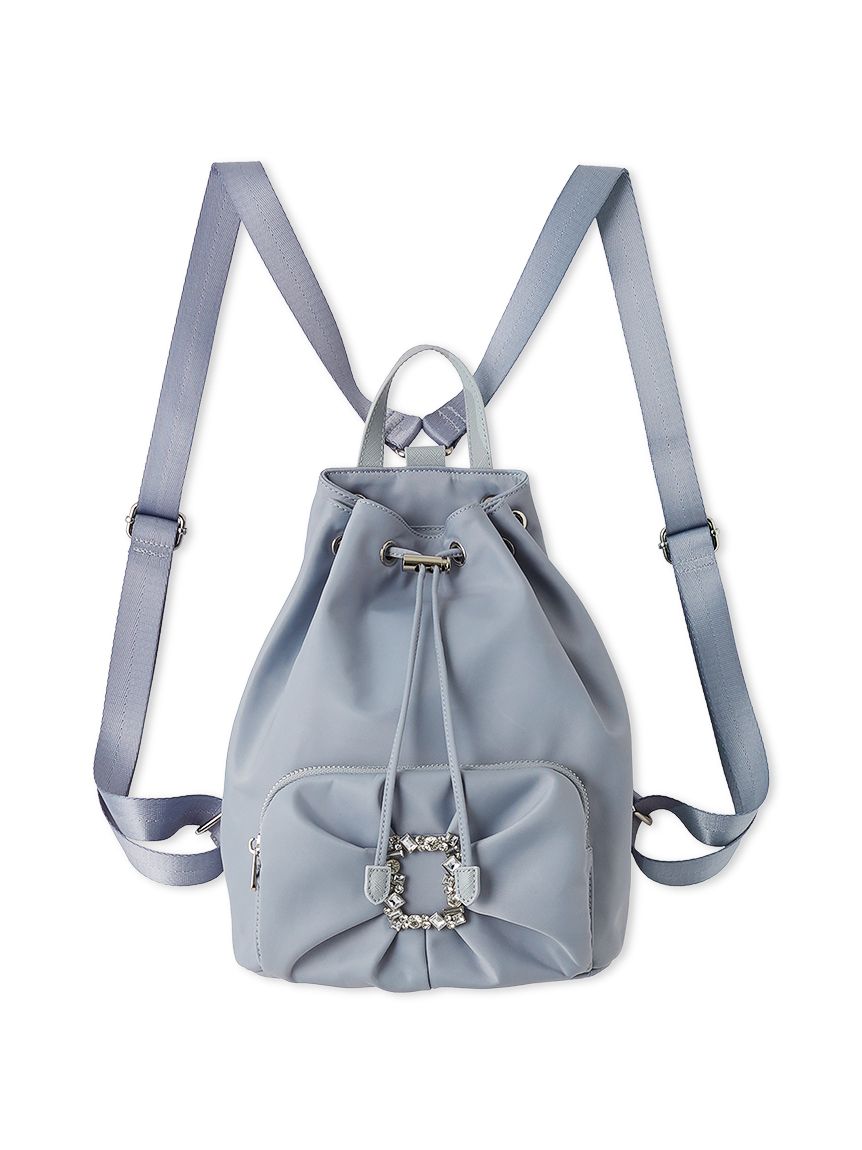 お値下げ中⭐︎美品　セルフォード　ビジュー付きリュック　グレー ビジュー付きリボンリュック(リュック)｜BAGS（バッグ）｜CELFORD