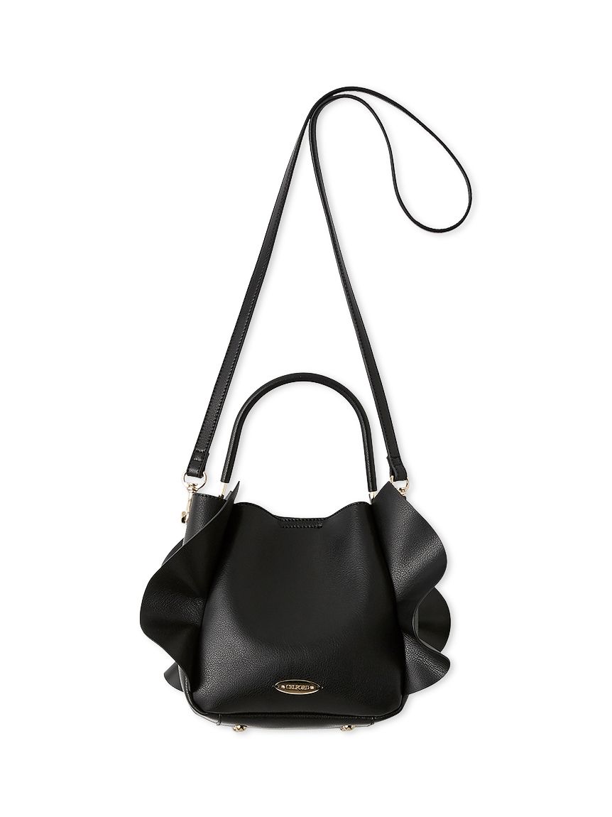 ショルダー付ワンハンドルフリルバッグ(ハンドバッグ)｜BAGS（バッグ