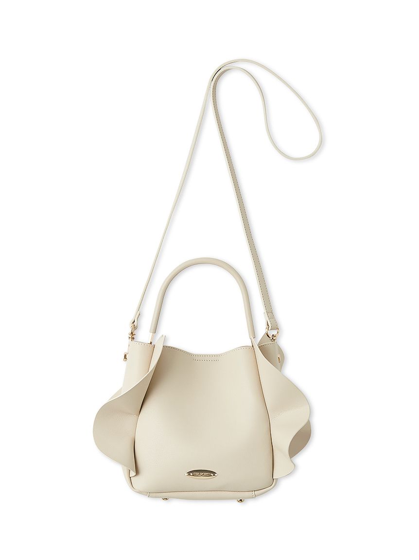 【新品未使用】 CELFORD ワンハンドフリルバッグ アイボリー ショルダー付ワンハンドルフリルバッグ(ハンドバッグ)｜BAGS（バッグ