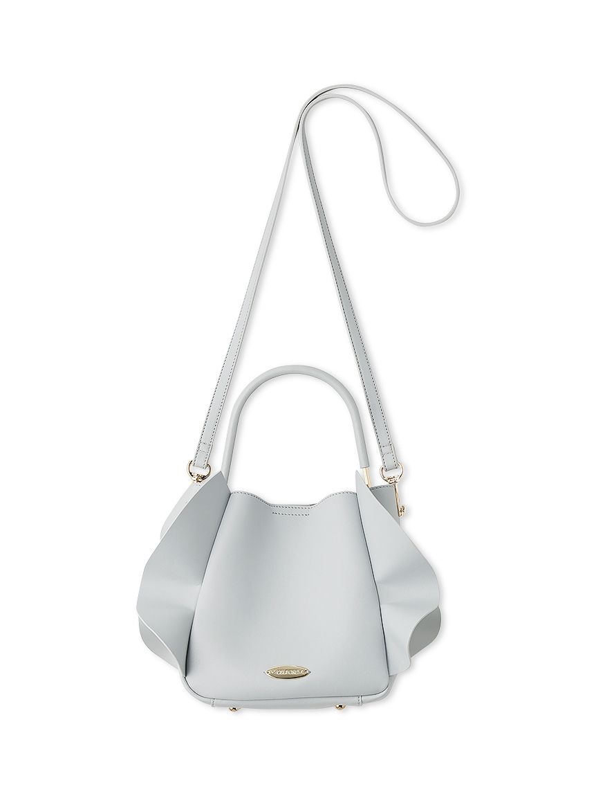 ショルダー付ワンハンドルフリルバッグ(ハンドバッグ)｜BAGS（バッグ