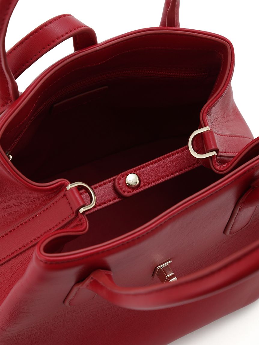 ビジュー付きメタルポイントミドルトート(ハンドバッグ)｜BAGS（バッグ
