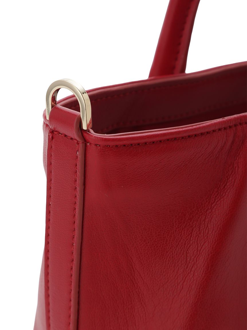 ビジュー付きメタルポイントミドルトート(ハンドバッグ)｜BAGS（バッグ