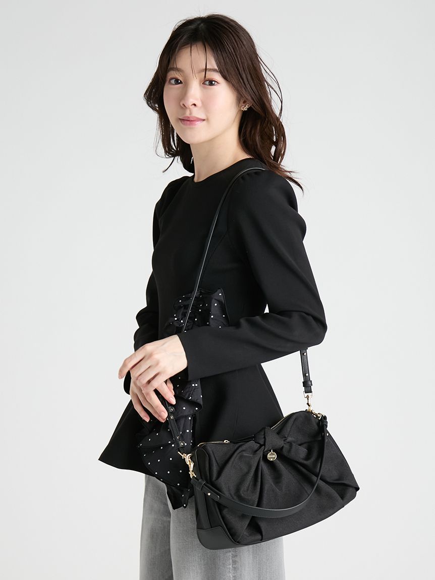 リボンディテール2WAYショルダーバッグ(ハンドバッグ)｜BAGS（バッグ