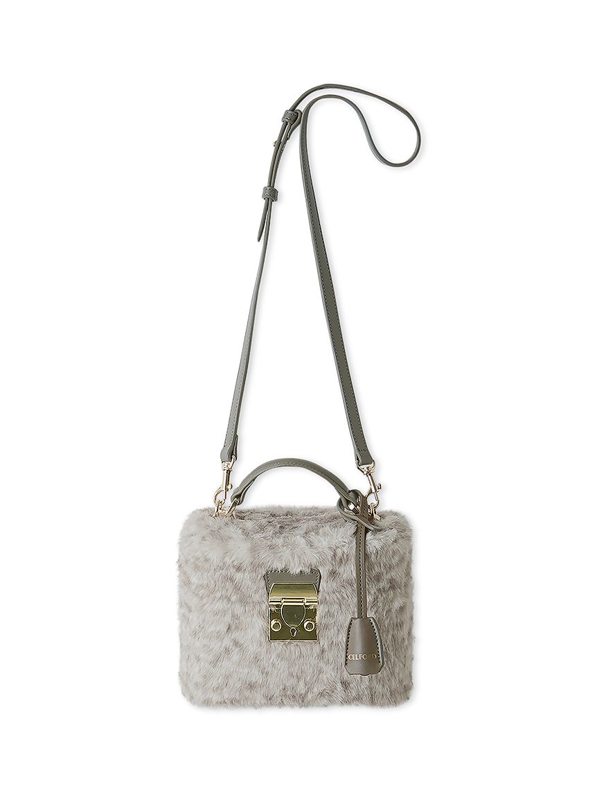 フェイクファーミニバニティバッグ(ハンドバッグ)｜BAGS（バッグ