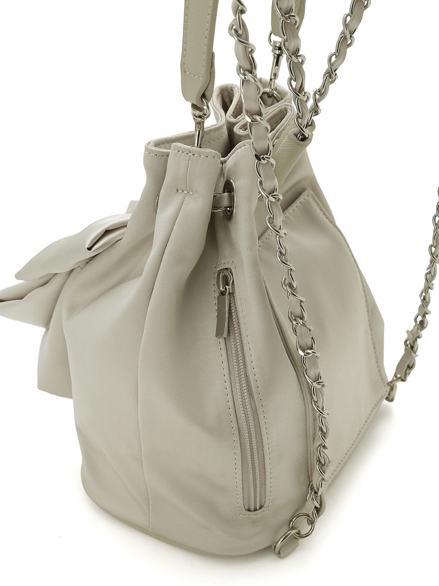 リボンディテールミニリュックサック(ハンドバッグ)｜BAGS（バッグ