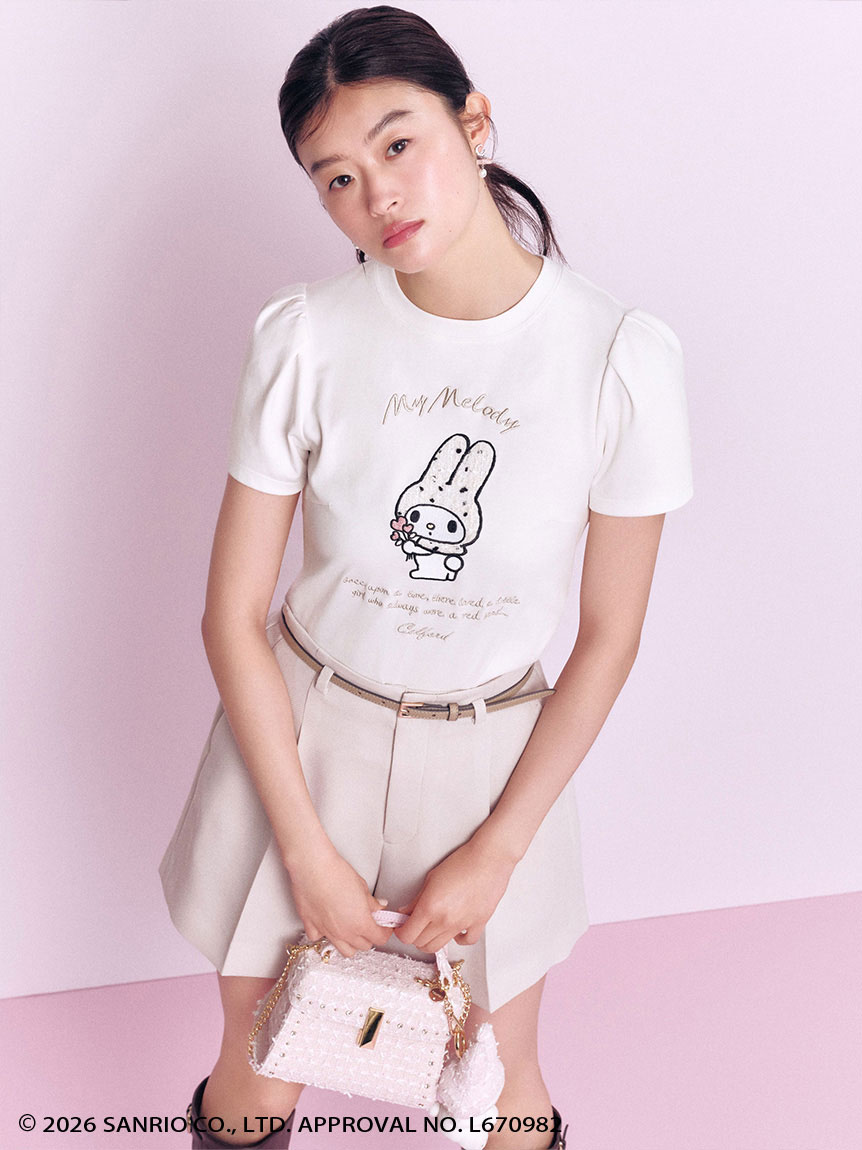 リュタン】ビジュースタッズツイードポシェット(ハンドバッグ)｜BAGS