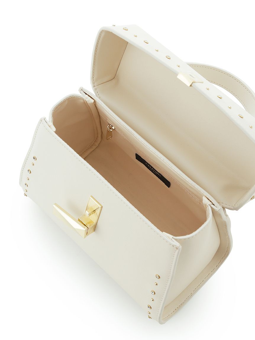 リュタン】ビジュースタッズポシェット（M）(ハンドバッグ)｜BAGS