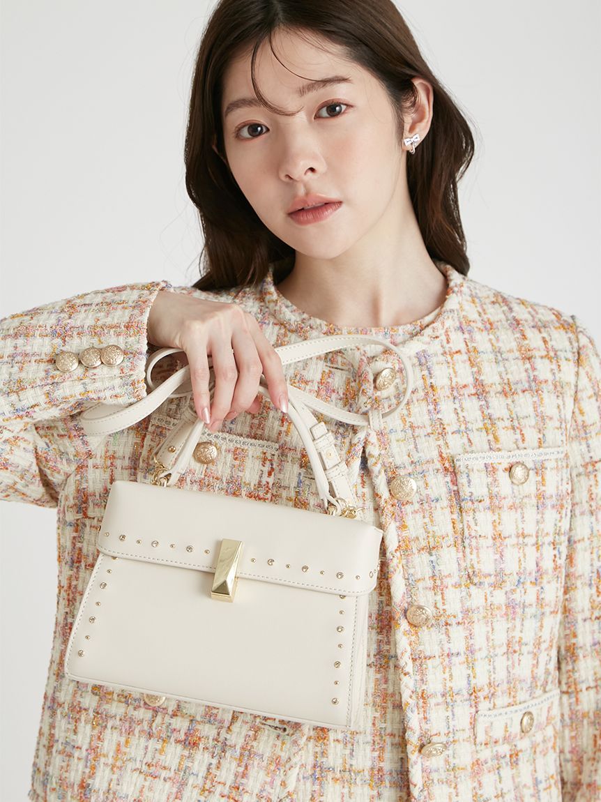 リュタンビジュースタッズポシェット（M）(ハンドバッグ)｜BAGS