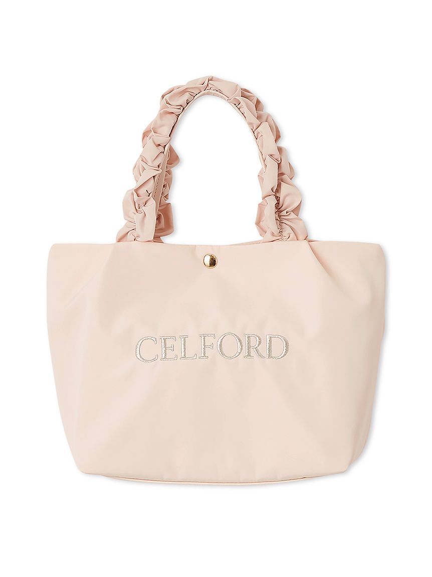 WEB限定カラー】【プリュム】フリルラメ刺繍トートバッグ（small