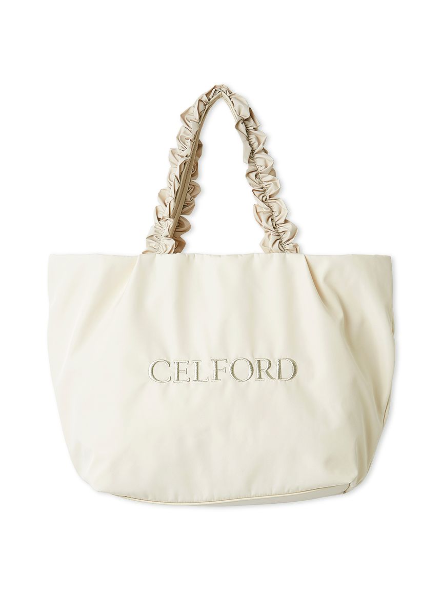 プリュメル】フリルラメ刺繍トートバッグ（wide）(トートバッグ)｜BAG