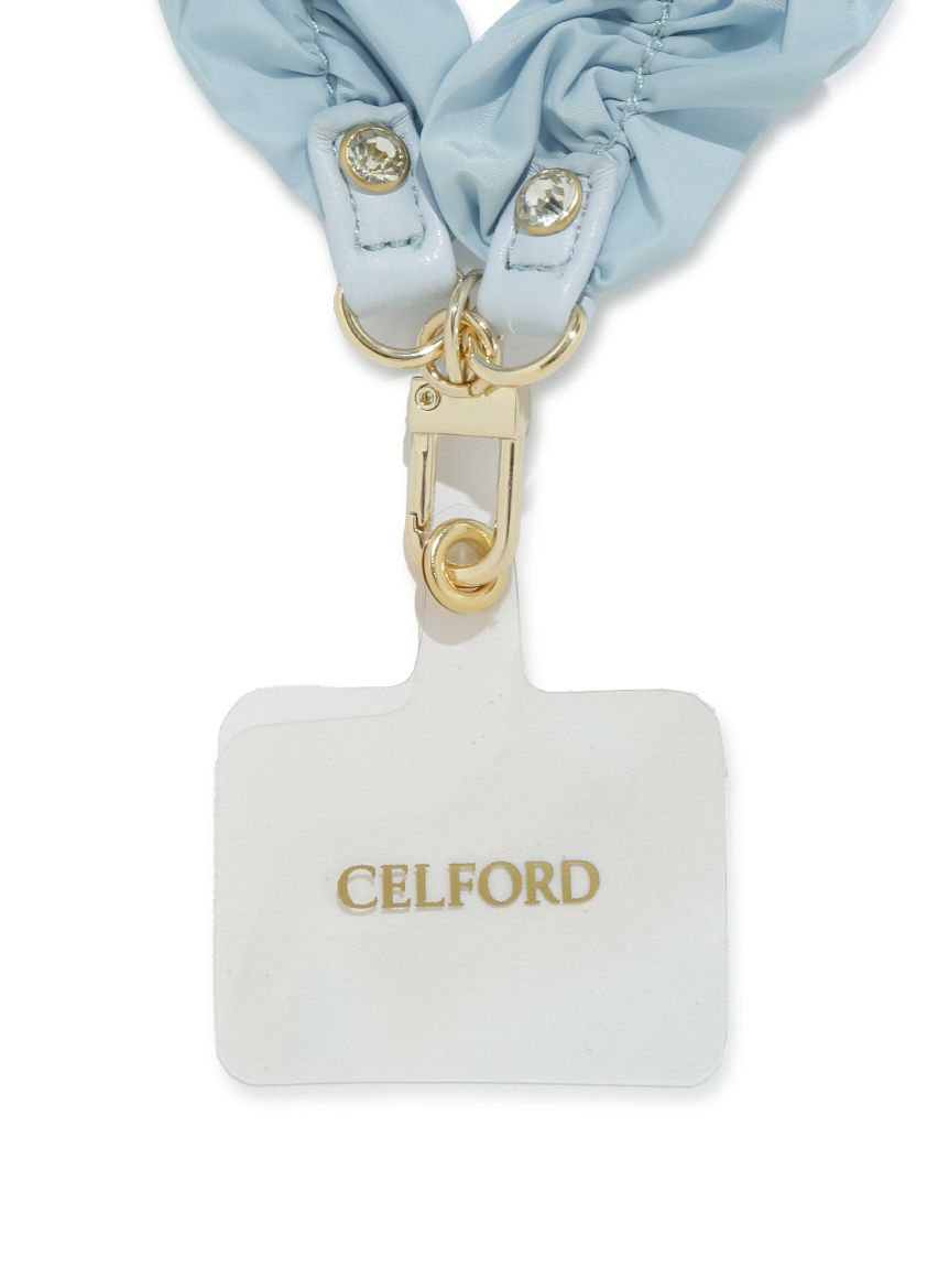 新品 タグ付き CELFORD セルフォード 長袖 ショルダー フリル プリュム】フリルスマホショルダーストラップ(FASHION GOODS