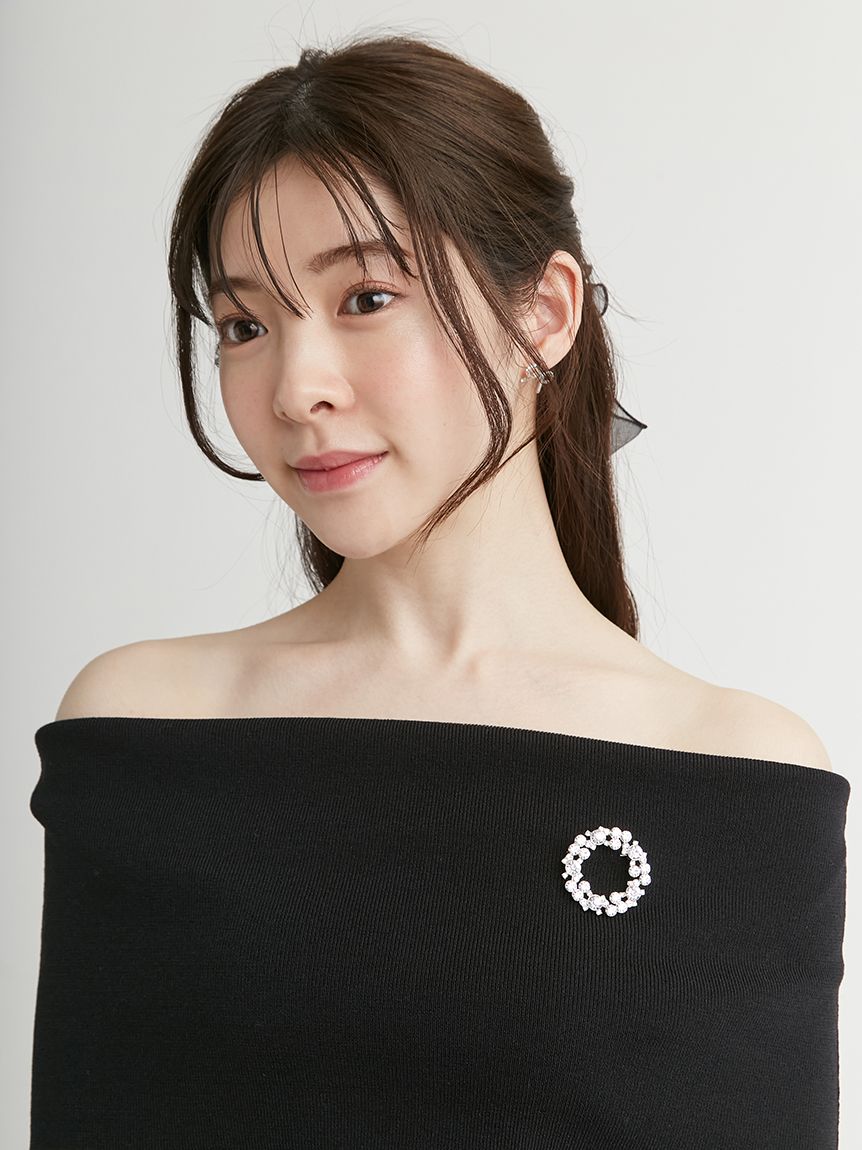 ビジューサークルバブルブローチ(ブローチ)｜ACCESSORIES