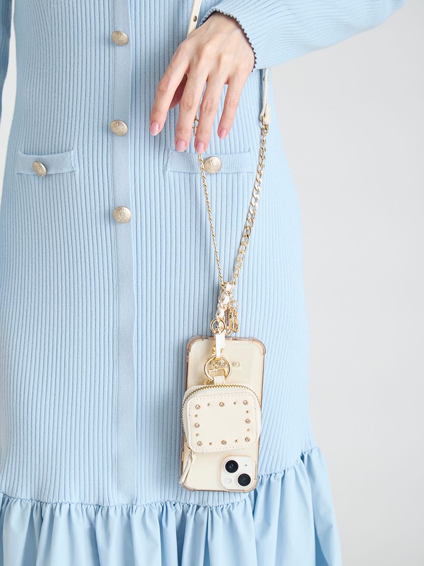 リュタン】ビジュースタッズマルチポーチカスタムチャーム(キーケース