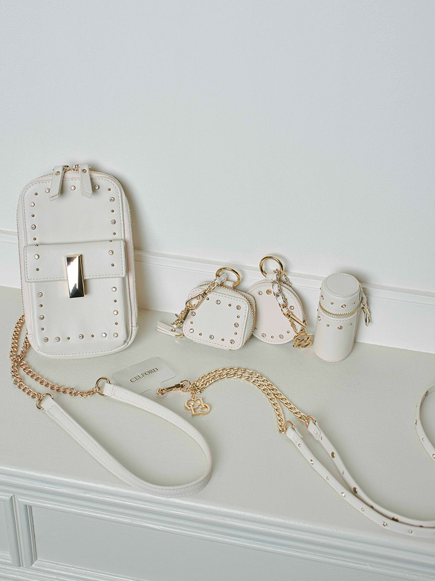 リュタン】ビジュースタッズスマホショルダーストラップ(FASHION