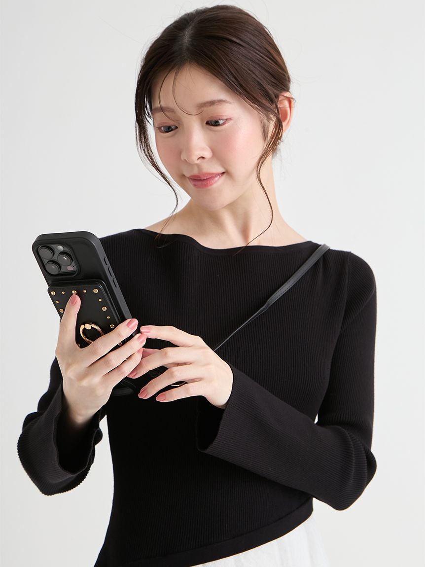 【リュタン】ビジュースタッズスマホケース　3セット リュタン】ビジュースタッズスマホケース(FASHION GOODS（ファッション