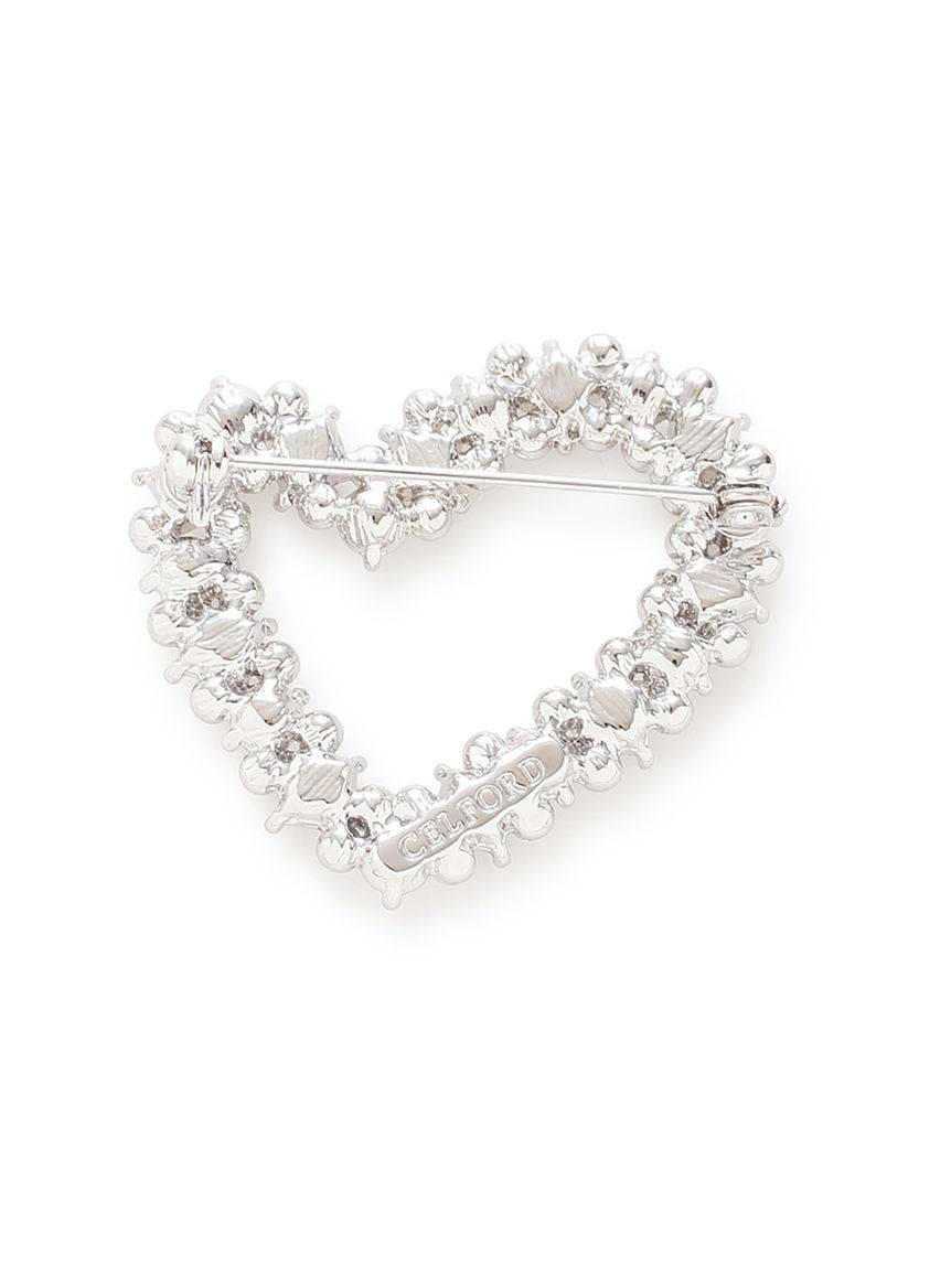 ランダムビジューハートブローチ(ブローチ)｜ACCESSORIES