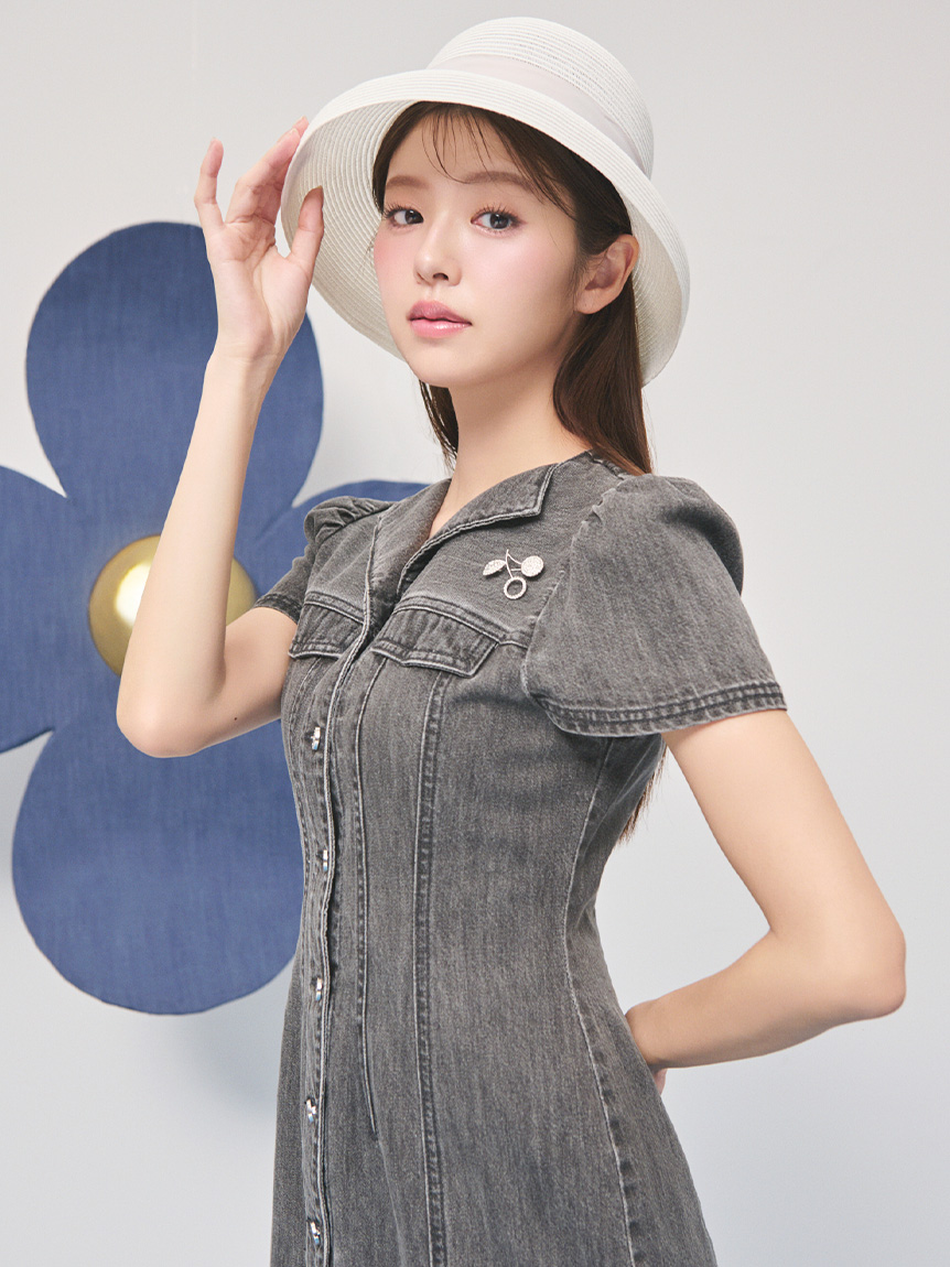 ビジューチェリーピアスブローチ(ブローチ)｜ACCESSORIES