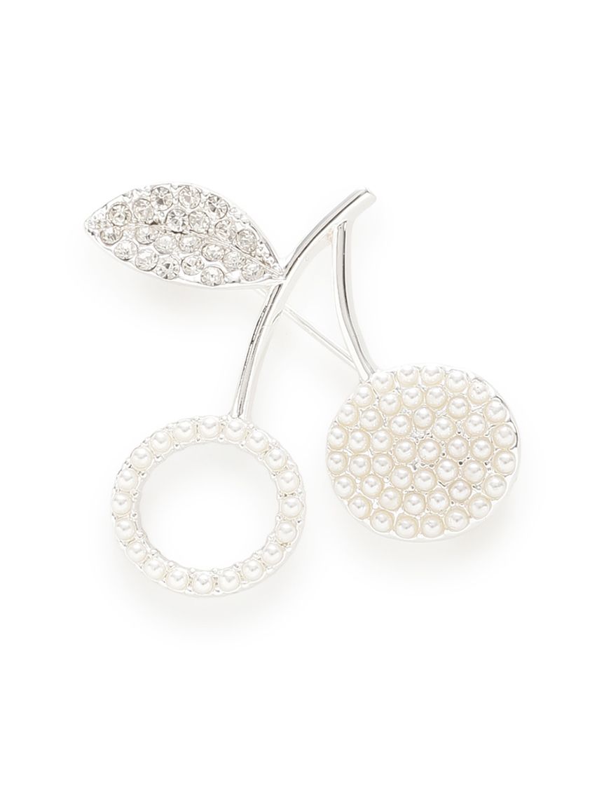 ビジューチェリーピアスブローチ(ブローチ)｜ACCESSORIES