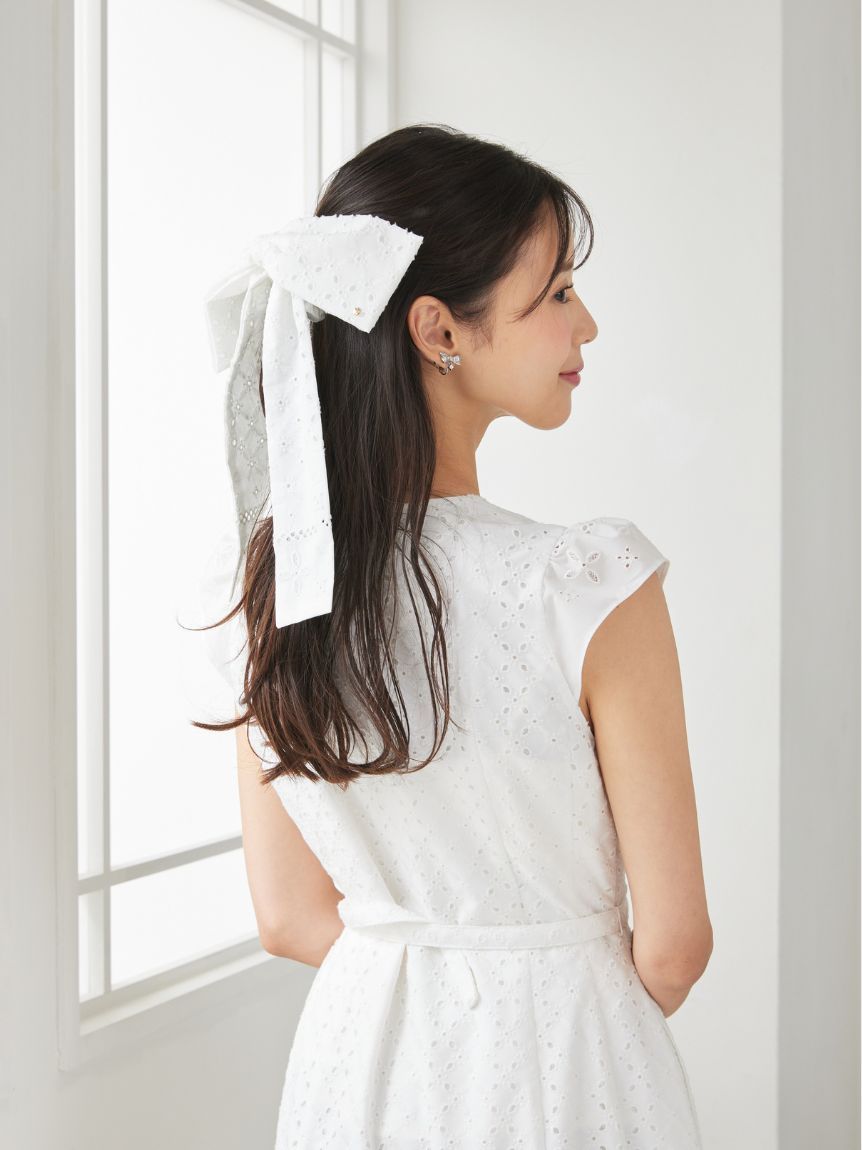 エンブロイダリーリボンシュシュ(ヘアアクセサリー)｜ACCESSORIES