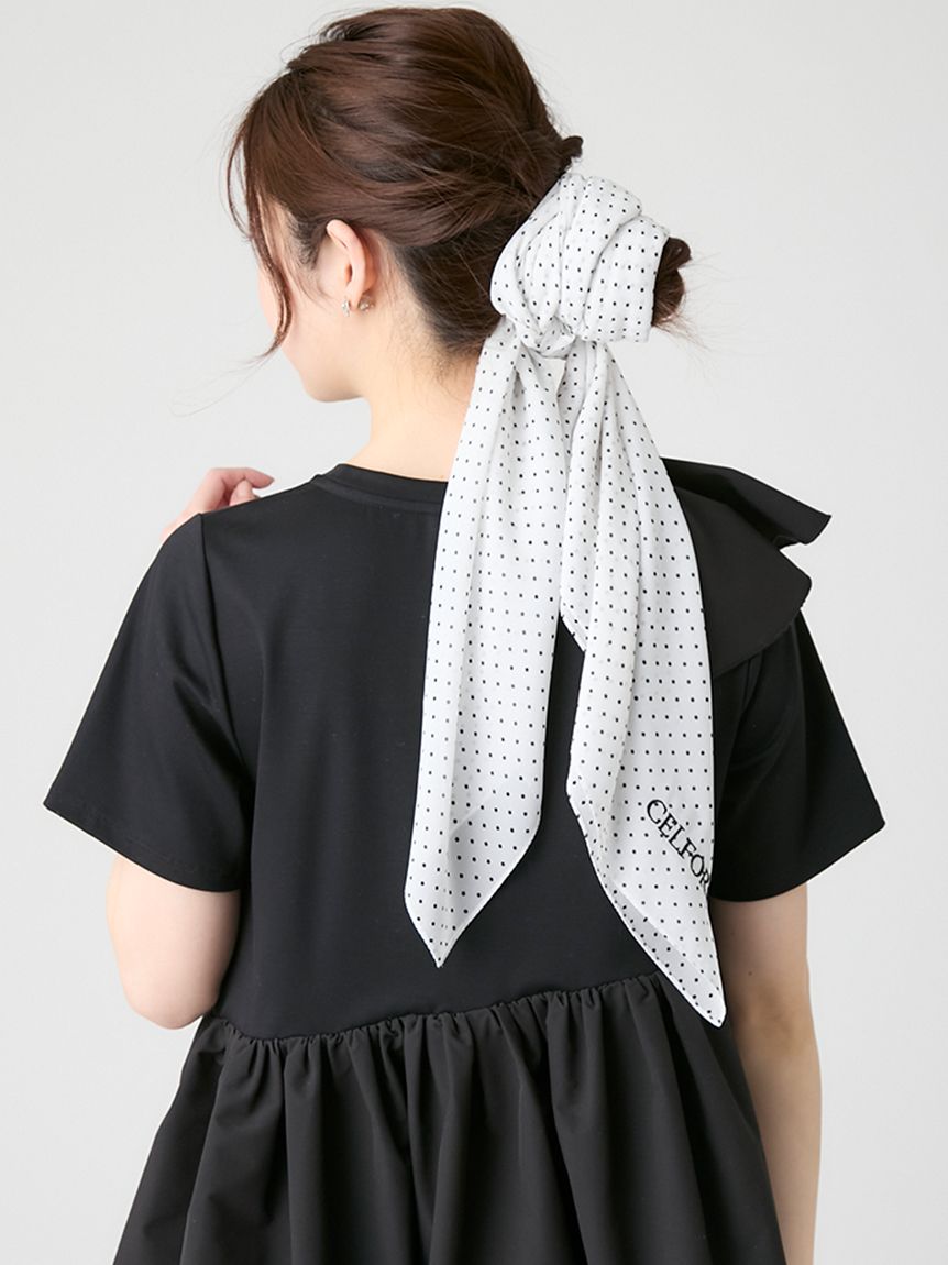 ドットプリント大判スカーフ(ショール・ストール)｜FASHION GOODS