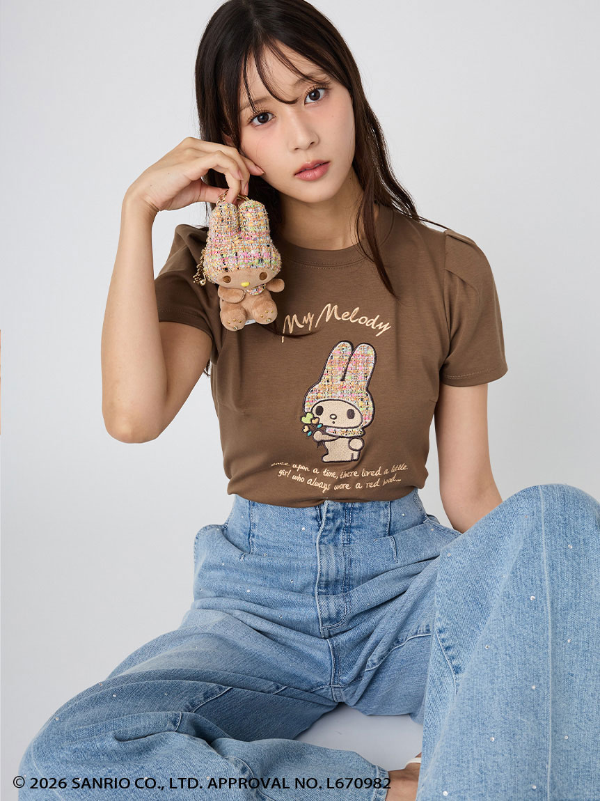 マイメロディ】ツイードずきんぬいぐるみチャーム(FASHION GOODS