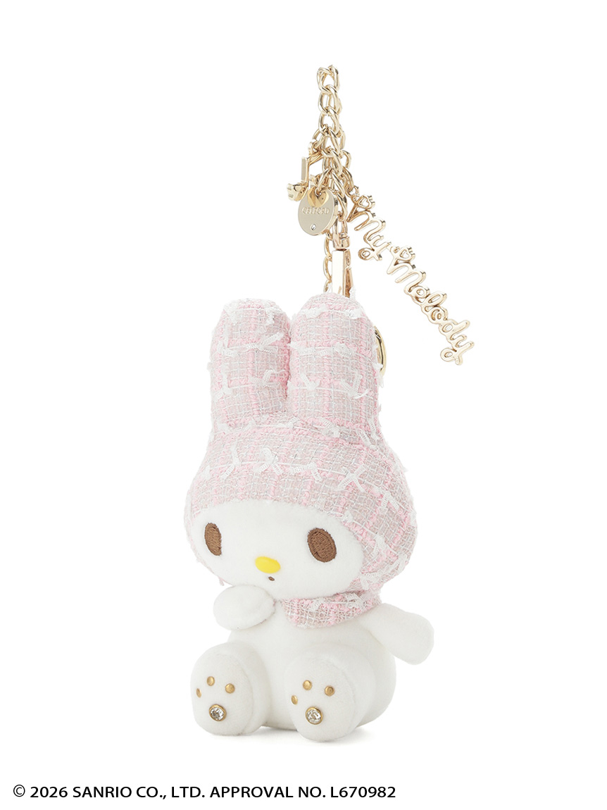 マイメロディ】ツイードずきんぬいぐるみチャーム(FASHION GOODS