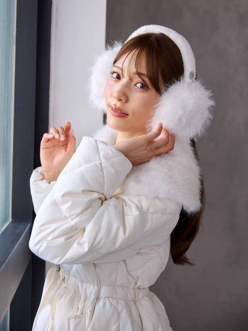 ビジュー付きフェイクファーイヤマフ(その他帽子)｜HAT｜CELFORD（セル
