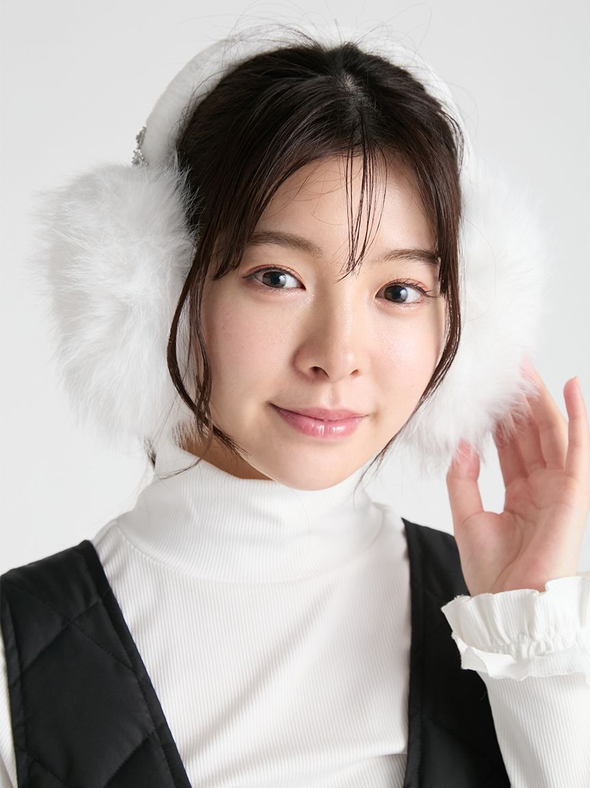 ビジュー付きフェイクファーイヤマフ(その他帽子)｜HAT｜CELFORD（セル