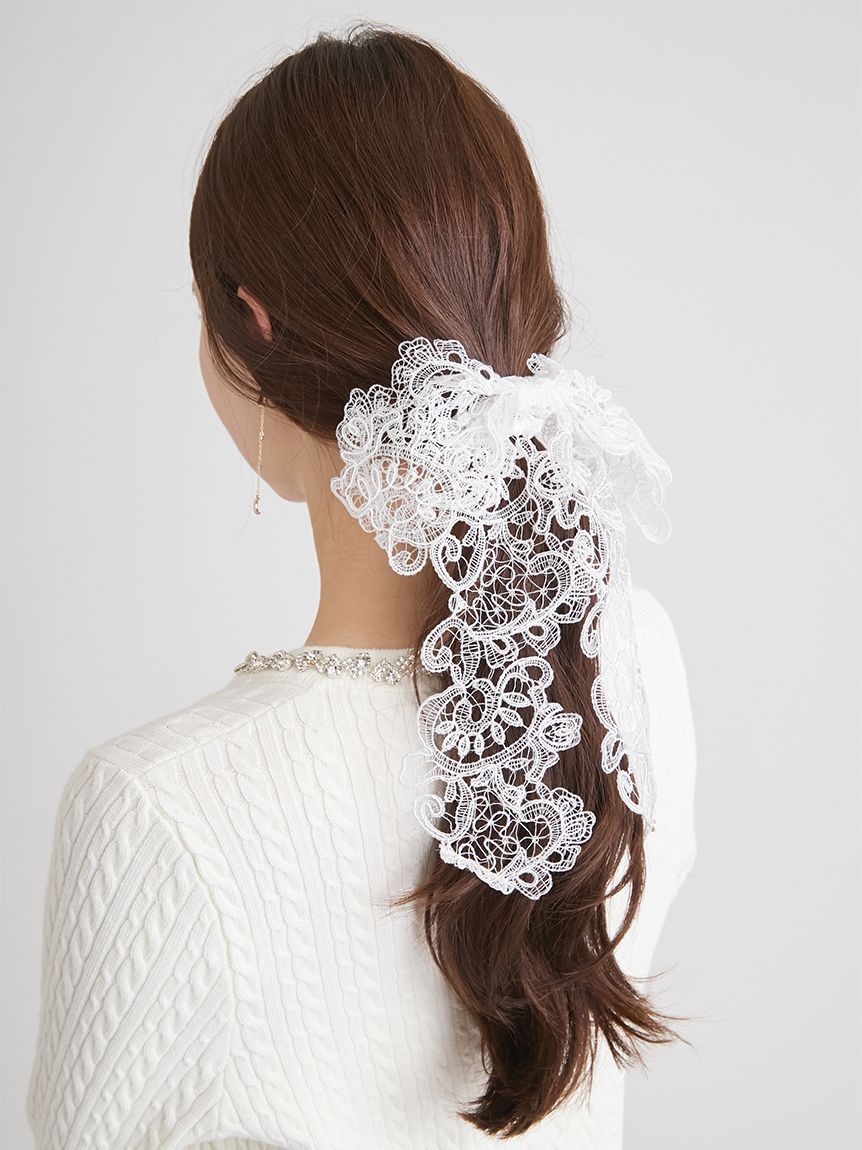 ビッグリボンレースシュシュ(ヘアアクセサリー)｜ACCESSORY｜CELFORD