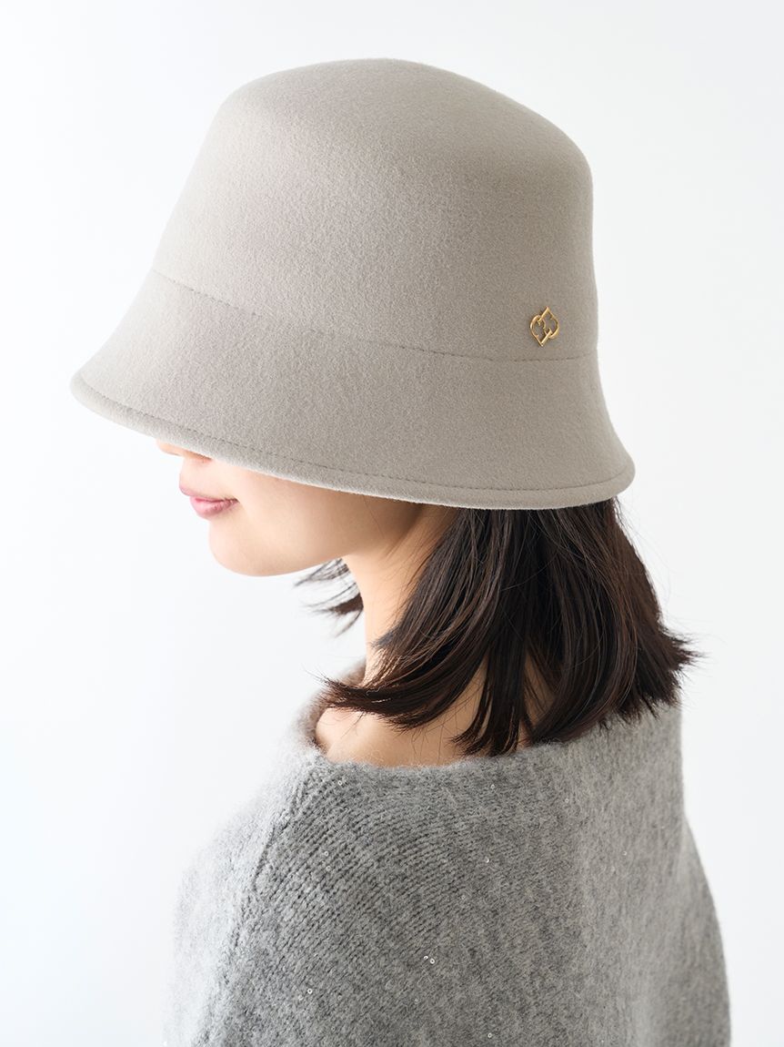 ロゴ付きウールバケットハット(帽子)｜FASHION GOODS（ファッション ...