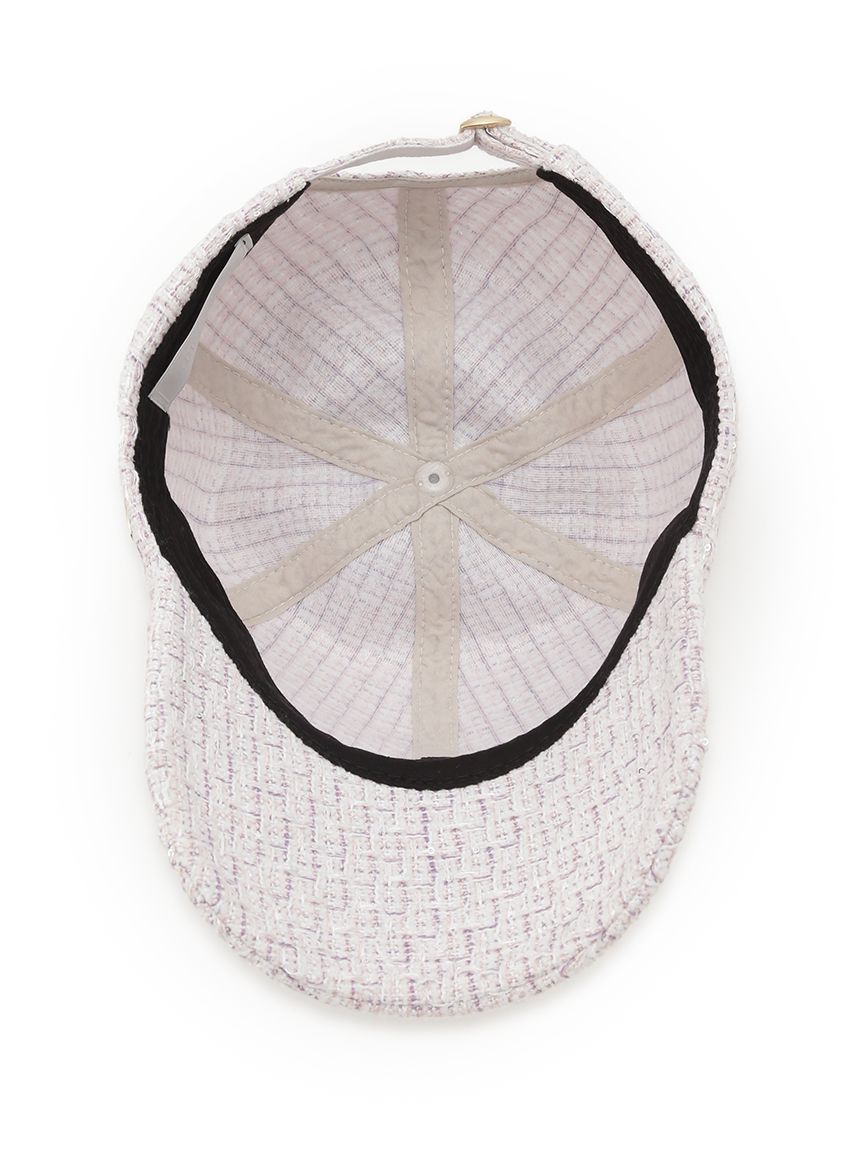 ロゴメタル付きツイードキャップ(帽子)｜FASHION GOODS（ファッション