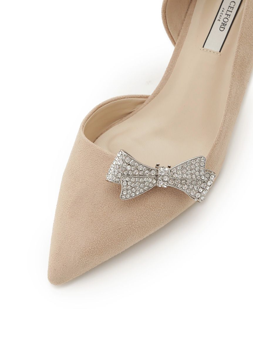 リボンビジューカッティングパンプス(パンプス)｜SHOES