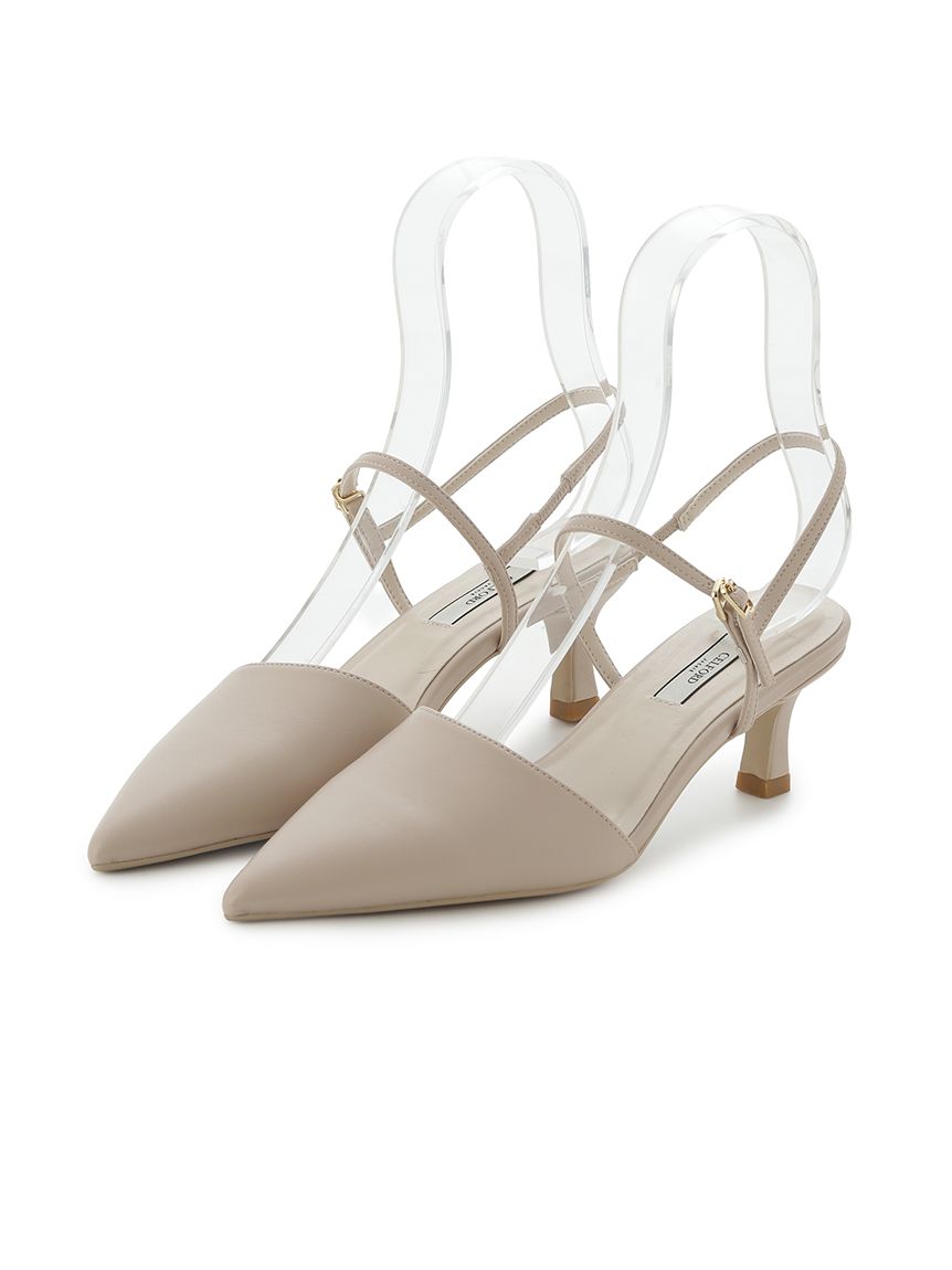 【未使用】CELFORDパンプス ロゴバックル付きバックストラップミュール(パンプス)｜SHOES