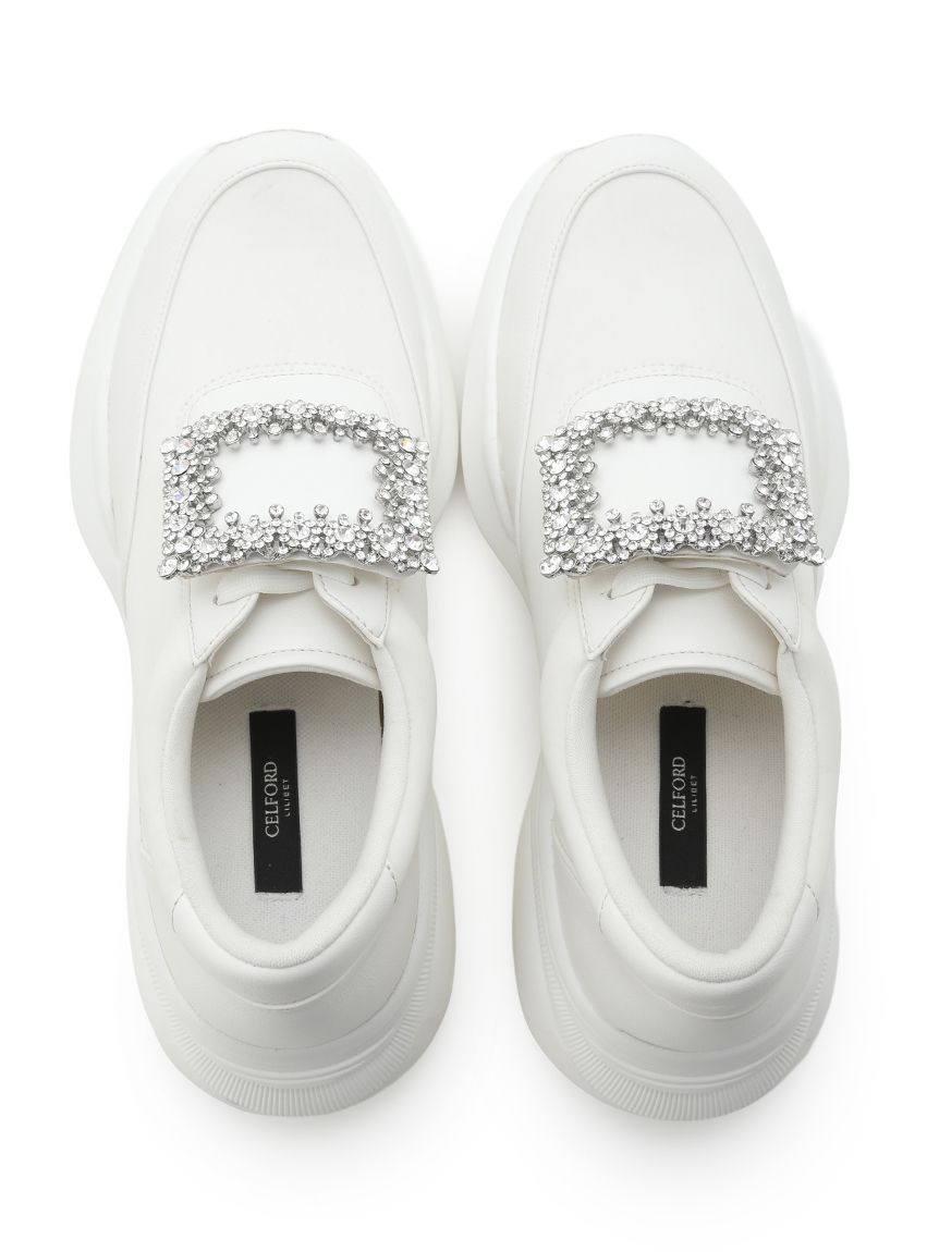 ビジュー付きインソールスニーカー(スニーカー)｜SHOES